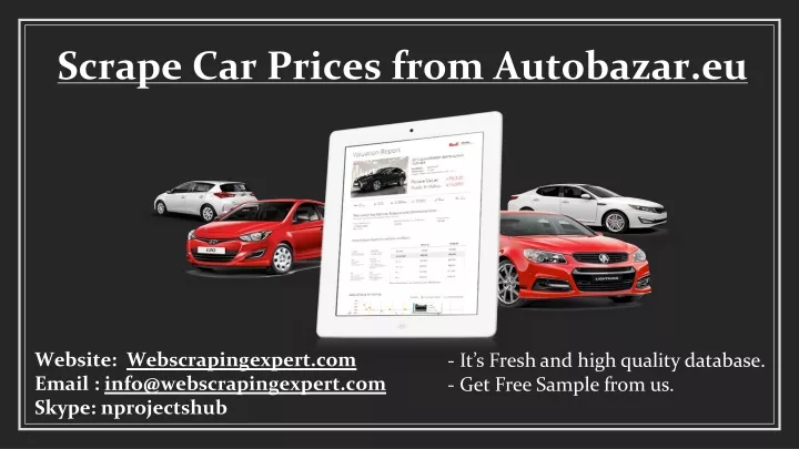 scrape car prices from autobazar eu