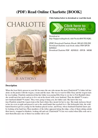 (PDF) Read Online Charlotte [BOOK]