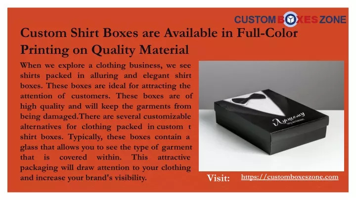 custom shirt boxes are available in full color