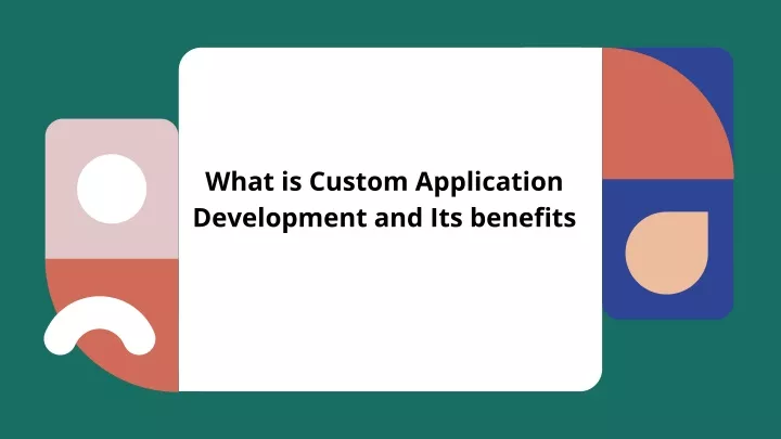 what is custom application development