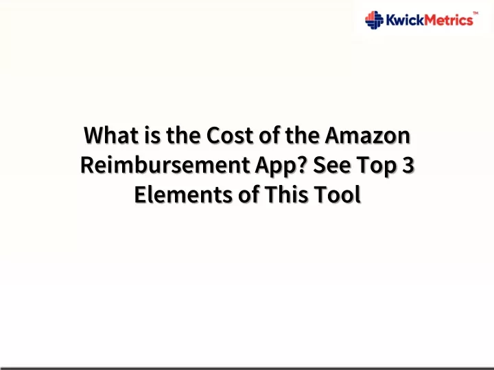 what is the cost of the amazon reimbursement