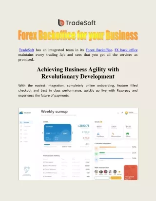 tradesoft has an integrated team in its forex