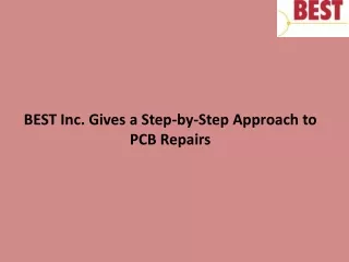 best inc gives a step by step approach