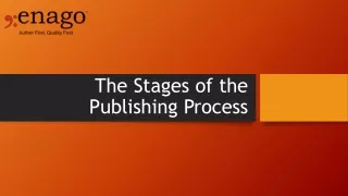 Stages of the Publishing Process
