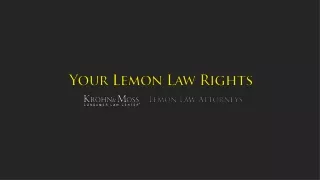 Hire A Experienced Lemon Law Attorney