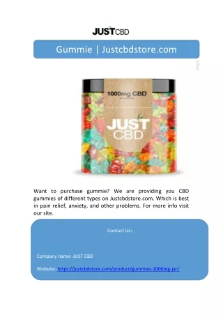 Gummie | Justcbdstore.com