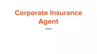 Corporate Insurance Agent