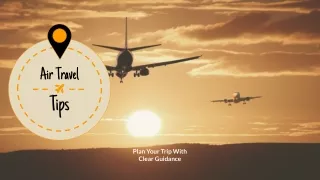 air travel tips