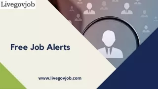 Get Govt and Private Free job alerts notifications