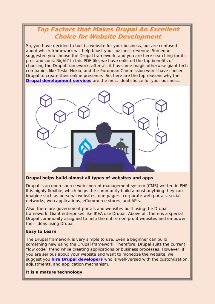 top factors that makes drupal an excellent choice