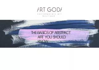 The Basics Of Abstract Art You Should Know