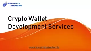 Crypto Wallet Development Services