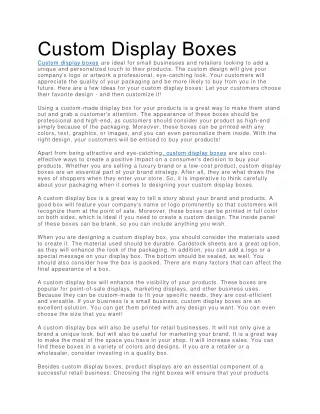 Custom Display Boxe2