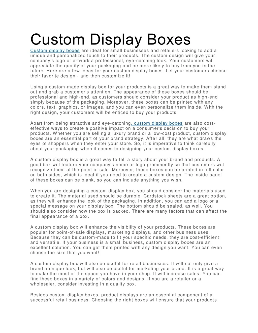 PPT - Custom Display Boxe2 PowerPoint Presentation, free download - ID ...