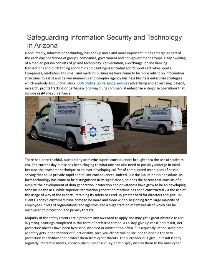safeguarding information security and technology