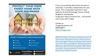 Home insurance Service Pune - FINAGAL MULTISERVE LLP In Pune