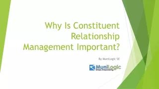 Why Is Constituent Relationship Management Important