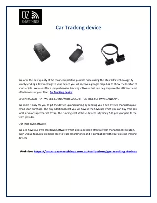 car tracking device