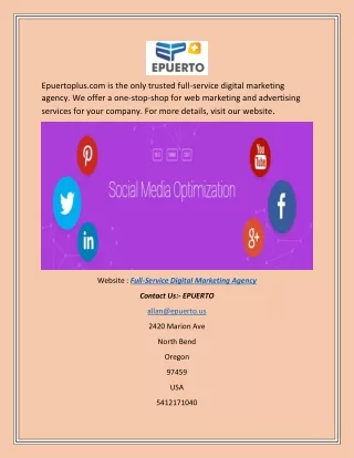 Full-service Digital Marketing Agency  Epuertoplus.com