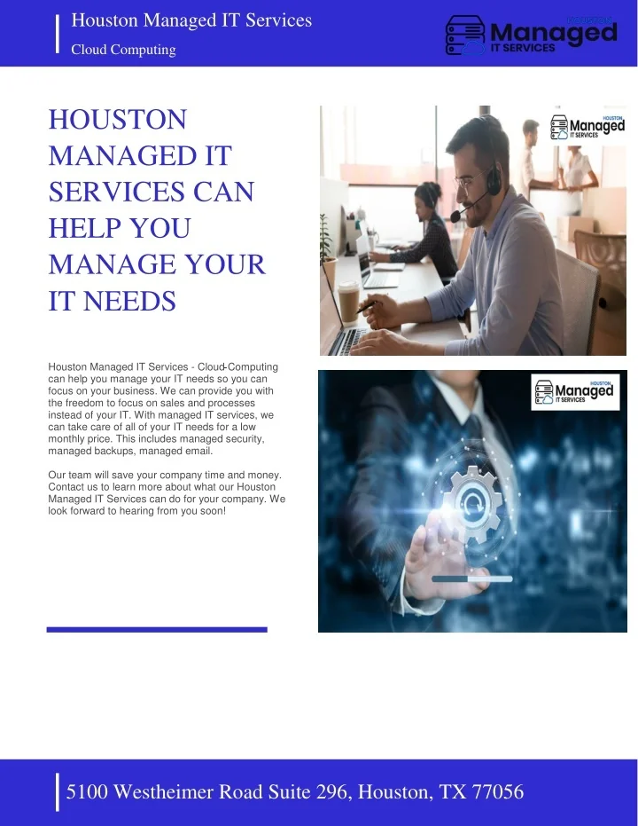 PPT - HOUSTON MANAGED IT SERVICES CAN HELP YOU MANAGE YOUR IT NEEDS ...