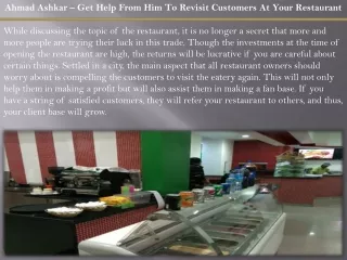 ahmad ashkar get help from him to revisit