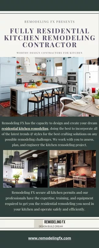 Fully Residential Kitchen Remodeling Contractor