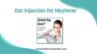 get injection for hayfever