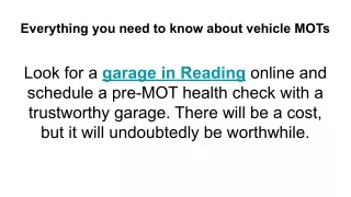 everything you need to know about vehicle mots