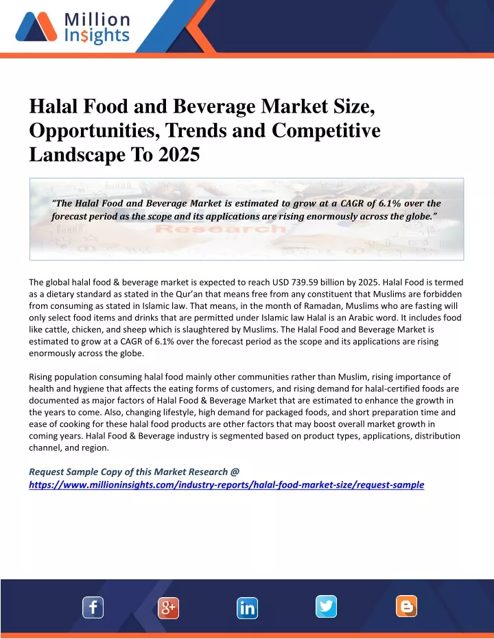 halal food and beverage market size opportunities