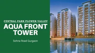 Central Park Aqua Front Towers Sector 32-33, Sohna Road South of Gurgaon PPT