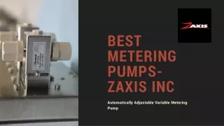 Best Metering pumps - Zaxis inc