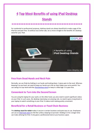 4 top most benefits of using ipad desktop