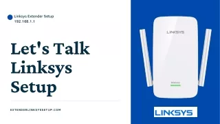 Linksys extender setup | extender.linksys.com