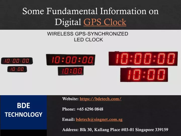 some fundamental information on digital gps clock