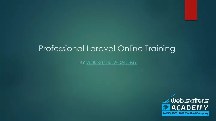 professional laravel online training