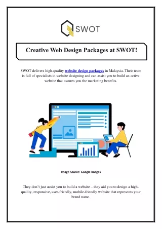 creative web design packages at swot