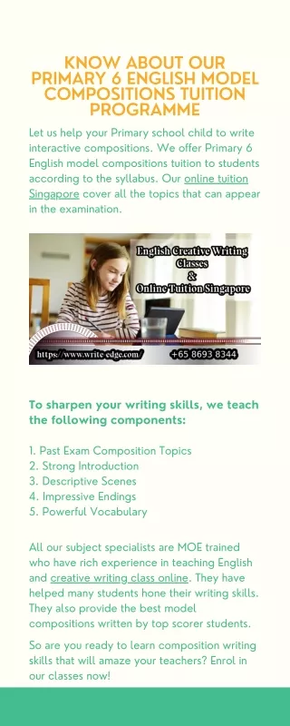 know about our primary 6 english model