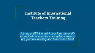 Institute of International Teachers Training