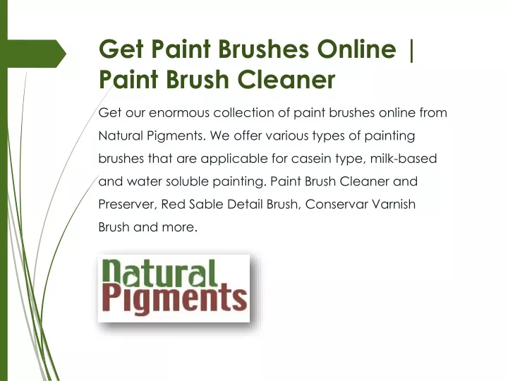 get paint brushes online paint brush cleaner