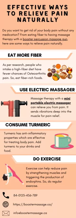 Effective Ways to Relieve Pain Naturally