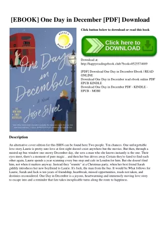 [EBOOK] One Day in December [PDF] Download