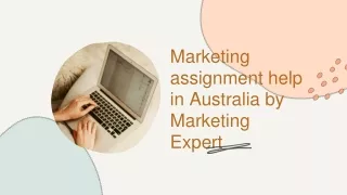 Marketing Assignment Help in Australia by Marketing Expert