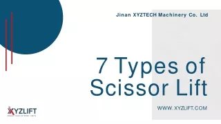 7 Types of Scissor Lift - XYZLifts