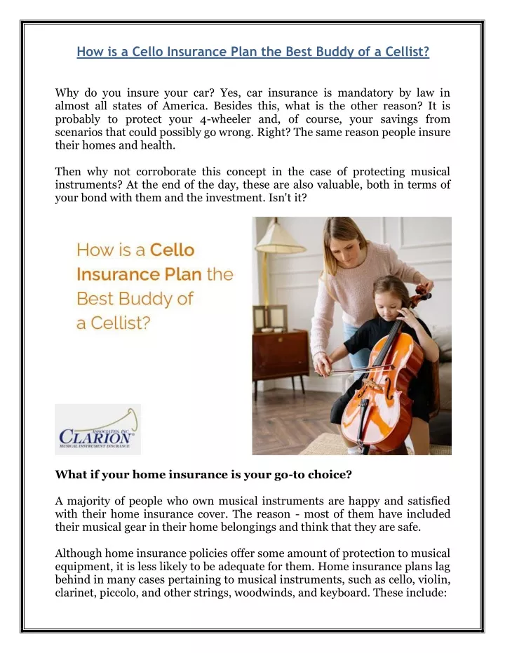 how is a cello insurance plan the best buddy