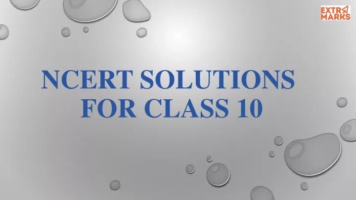 ncert solutions for class 10