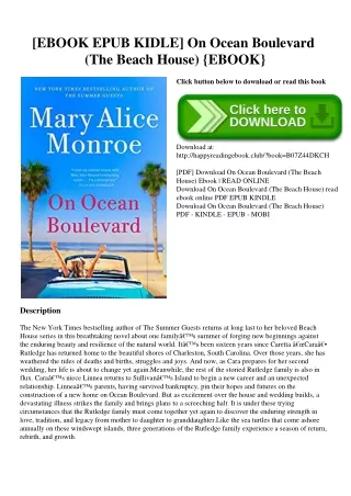 [EBOOK EPUB KIDLE] On Ocean Boulevard (The Beach House) {EBOOK}