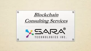 blockchain consulting services