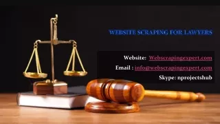 website scraping for lawyers