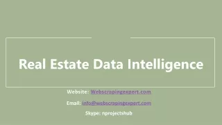 real estate data intelligence