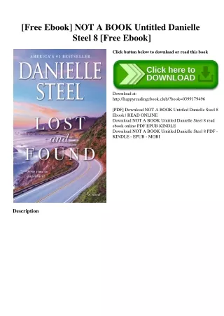 [Free Ebook] NOT A BOOK Untitled Danielle Steel 8 [Free Ebook]